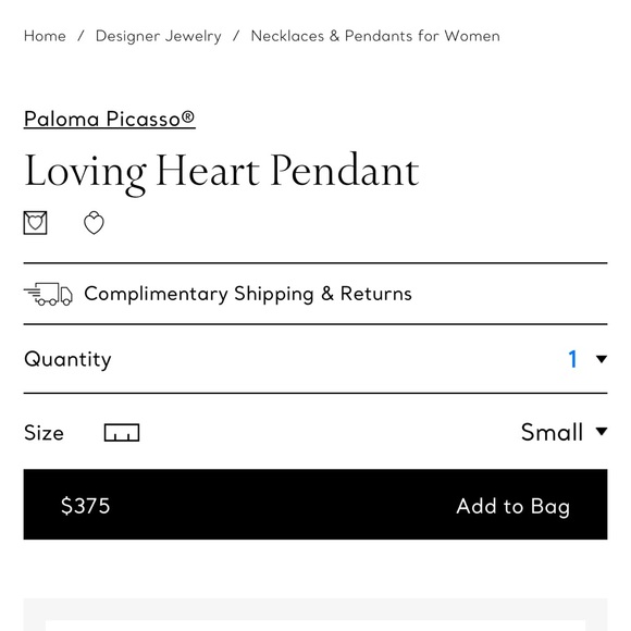 Tiffany & Co Paloma Picasso Loving Silver Heart Necklace - Picture 6 of 6